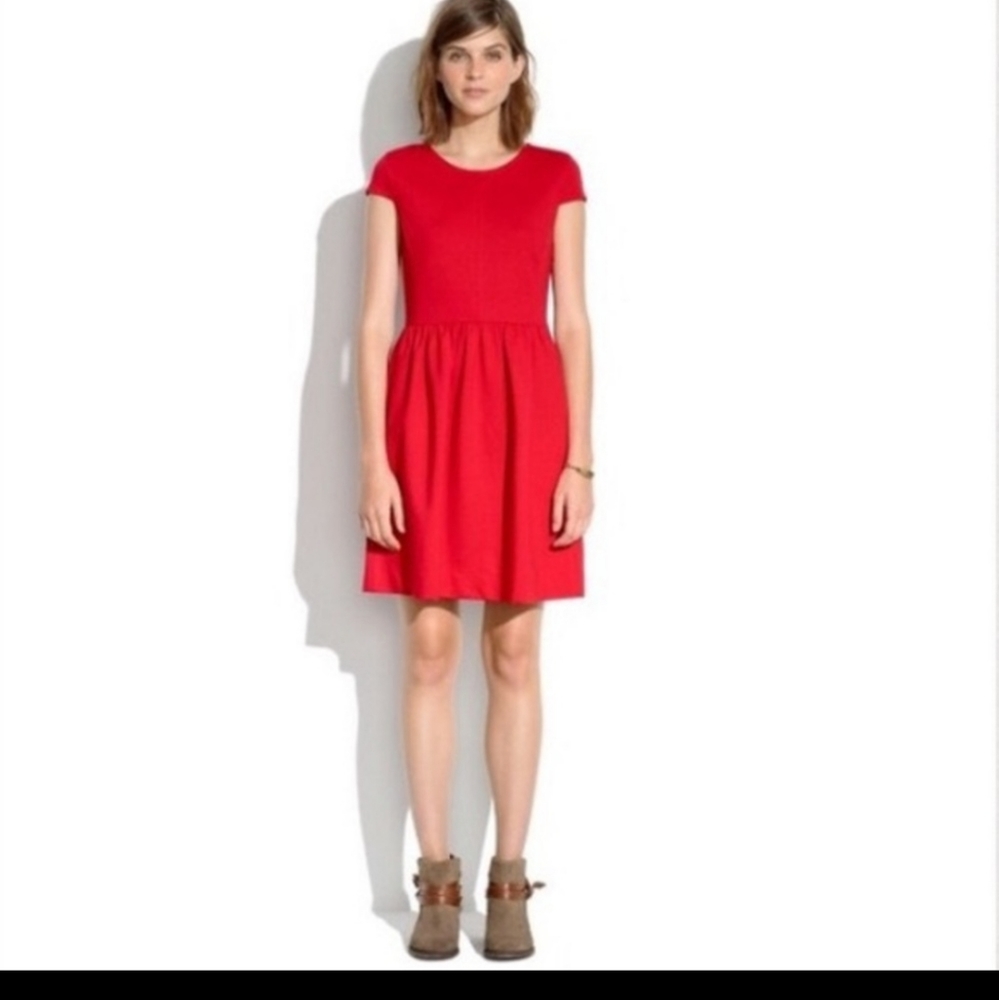 Madewell red dress